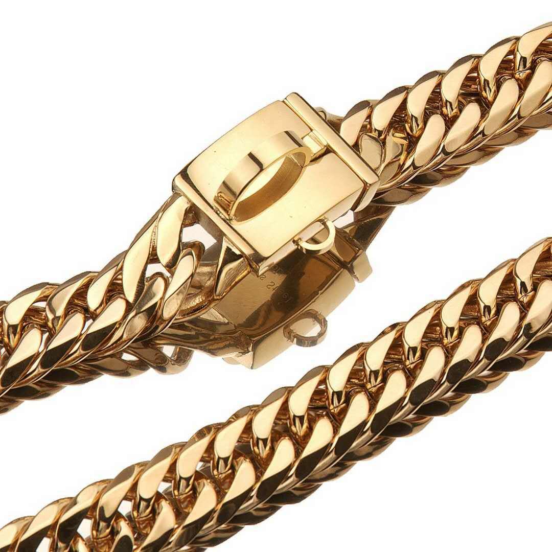 Gold Stainless Steel French Pitbully Dog Collar Leash - Stylish And Durable Pet Chain-1