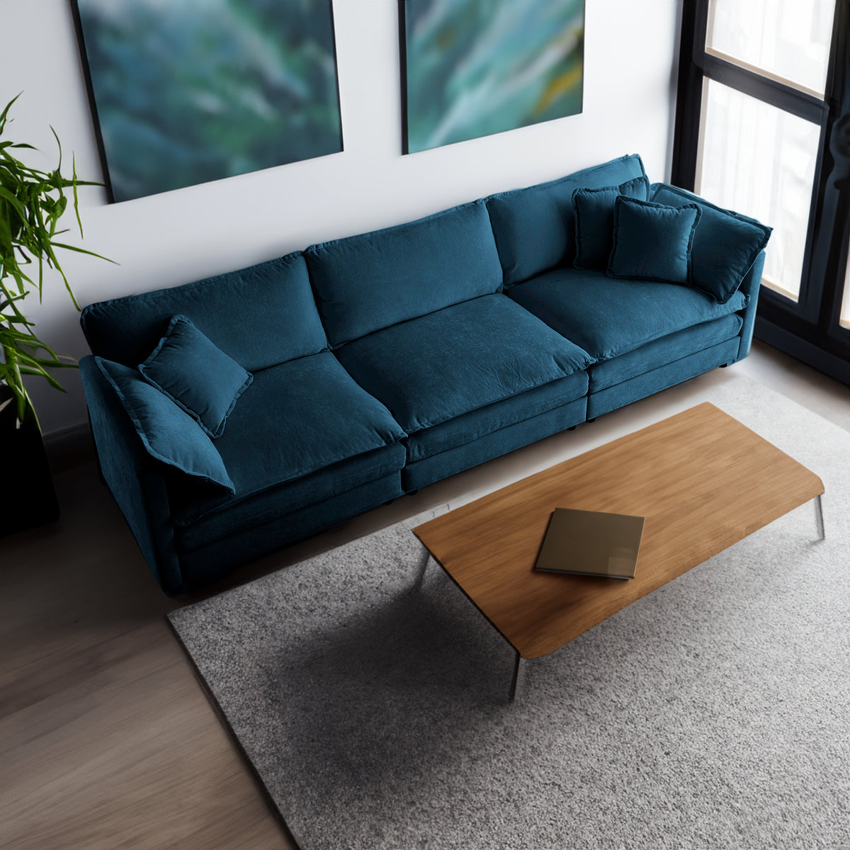 Blue Chenille
