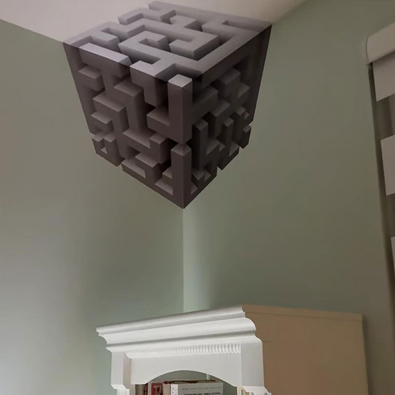 Illusion cube wall sticker